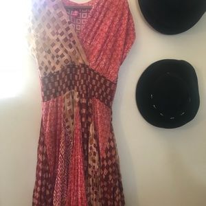 Sandy starkman pink maxi dress.